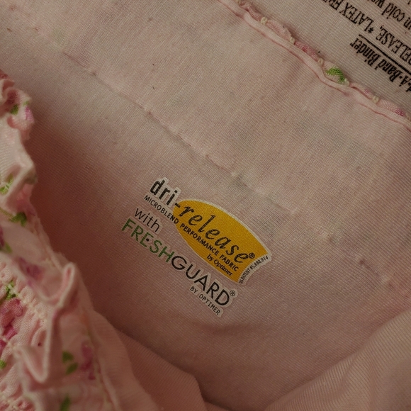 Expand-A-Band Binder Strapless Floral Pink Smocked Bandeau Women's Size XL EUC - Picture 3 of 16